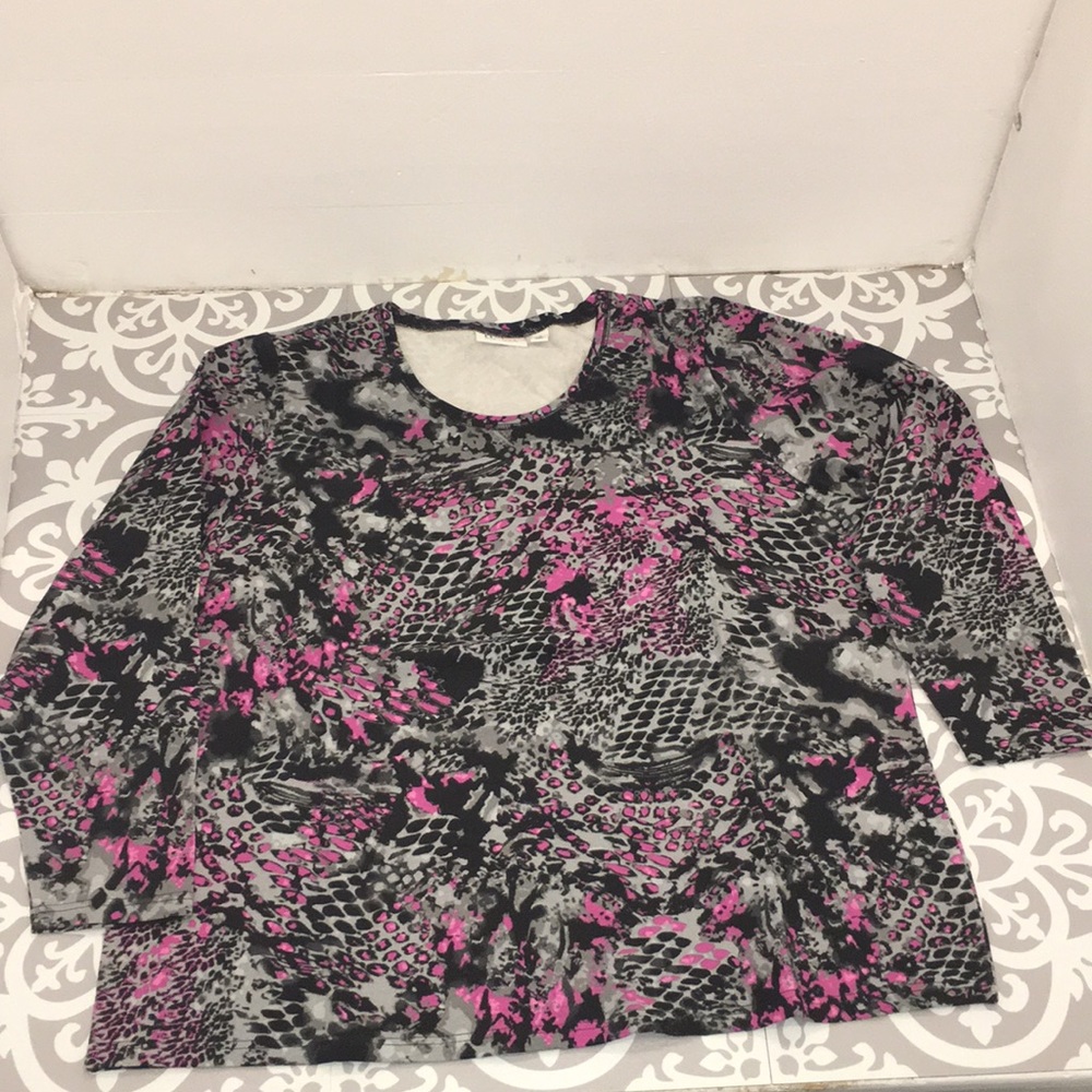 Denim & Company Women’s Long Sleeve Shirt 1X